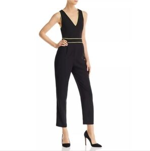 Alice + Olivia size 12 jumpsuit jumper Black Pants Formal Girly Chic Career